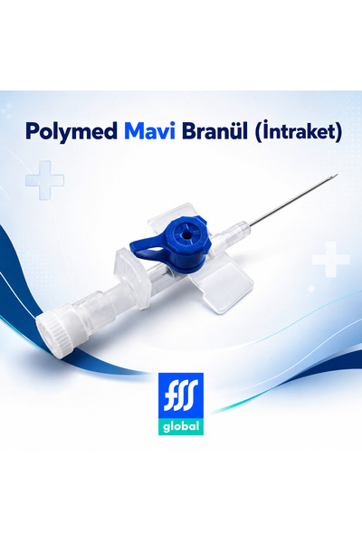 FSS GLOBAL Polymed Mavi Branül (İntraket) Anjiakat 22G