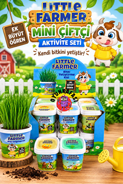OYUNKAFASI Little Farmer Mini Çiftçi Bitki Yetiştirme Kiti – Çocuk Aktivite S...