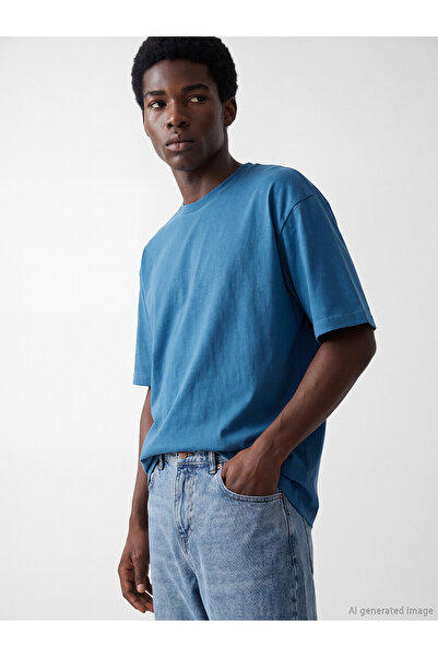 LC Waikiki T-Shirts - Blue - Loose