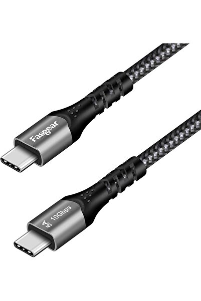 GENERAL Vass Gear USB C to Type C Cable, 1 Pack USB 3.1 Type C Gen 2 Fast Cha...