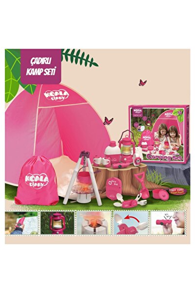 LEARNING FUN Çadırlı Oyuncak Kamp Eşyaları Seti Kamp Seti Oyun Seti Oyun Çadırı