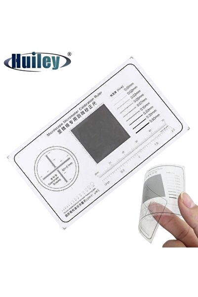 Choice Microscope Micrometer Calibration Ruler Transparent Film PET Round-sha...
