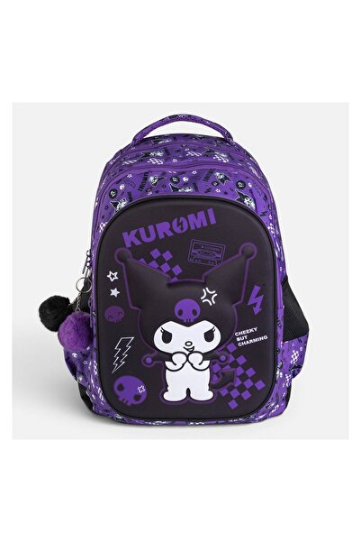 OEM Ghiozdan școlar clase primare, violet, model 3 compartimente, 32x15x42cm ...
