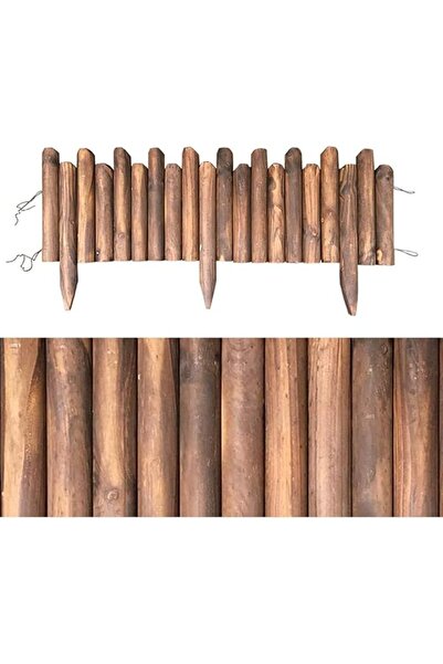 LINGWEI Wooden Garden Fence Panels Lawn Edging Border with Easily Install Fen...