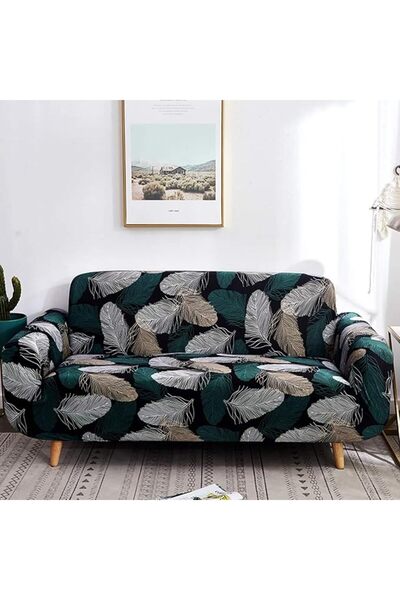 HOUSE OF QUIRK غطاء أريكة ثلاثية المقاعد عالمي عالي المرونة، غطاء للأريكة 140 جرام/متر مربع