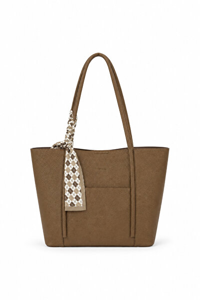 Krista Bell Shoulder Bags - Brown - Faux leather