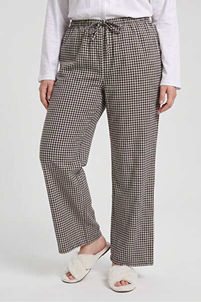 Threadbare Women Checkered Wide Leg Pajama Pants, Multicolor