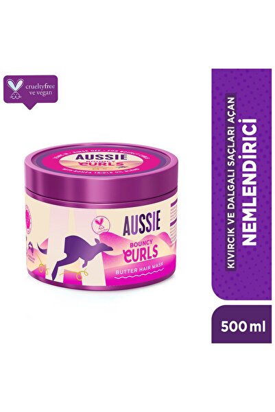 Aussie Bouncy Curls Kıvırcık ve Dalgalı Saçları Açan ve Nemlendiren Saç Maske...