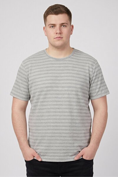 Brave Soul Men Crew Neck Short Sleeve Stripe T-Shirt, Multicolor