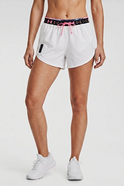 Under Armour Women Loose Fit Running Shorts, White