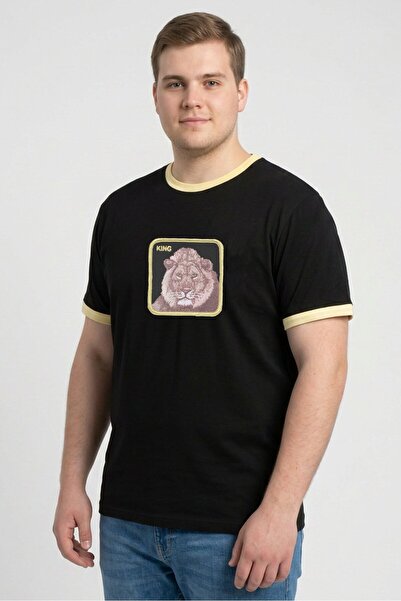 Goorin Bros The Form Men Crew Neck Short Sleeve Graphic Print T-Shirt, Black