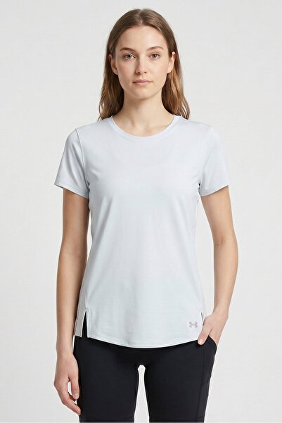 Under Armour Women Fitted Short Sleeve Running T-Shirt, White