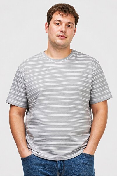 Brave Soul Men Crew Neck Short Sleeve Stripe T-Shirt, Multicolor