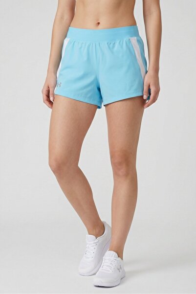 Under Armour Women Fitted Training Shorts, Light Blue