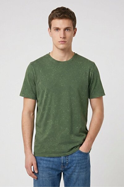 Nordam Men Crew Neck Short Sleeve Light Bleach T-Shirt, Green