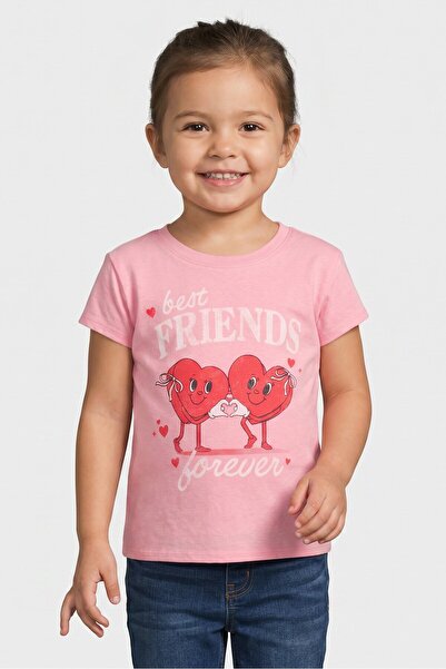The Children's Place Toddlers Girl Graphic Print Short Sleeve T-Shirt, Pink