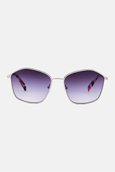 Liu Jo Women LJ157S Geometric Sunglasses, Silver