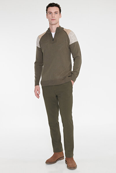 ALTINYILDIZ CLASSICS Erkek Siyah Slim Fit Dar Kesim Pamuklu Esnek Chino Pantolon
