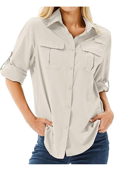 GENERAL Women's Long Sleeve Sun Protection Shirt Upf 50 for Safari, Hunting, ...