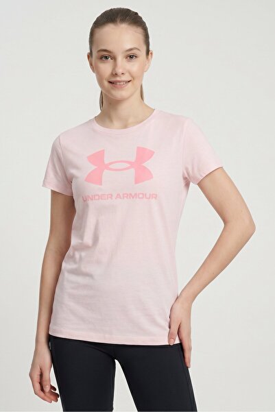 Under Armour Women Loose Fit Short Sleeve Outdoor T-Shirt, Pink