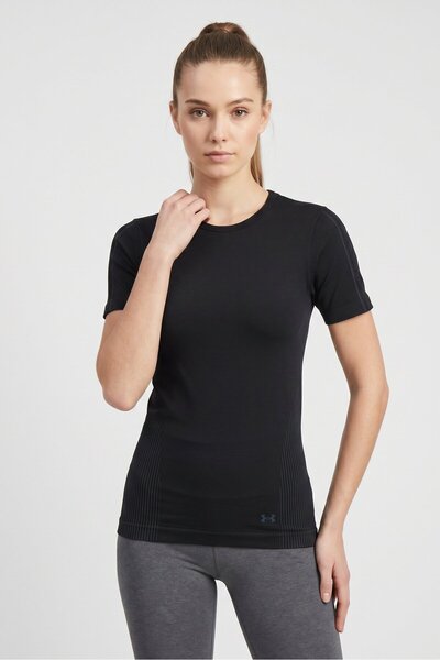 Under Armour Women Fitted Short Sleeve Training T-Shirt, Black