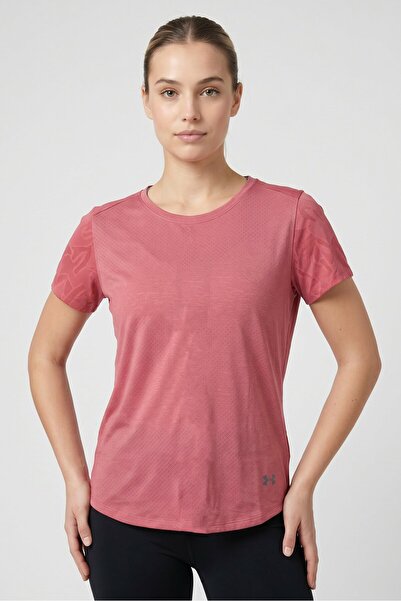 Under Armour Women Sportswear Fit Short Sleeve Training Top, Pink