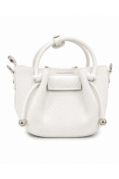 Krista Bell Shoulder Bags - White - Faux leather