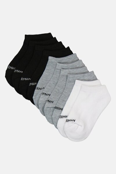 Ben Sherman Toddlers Boy 10 Pairs Brand Logo Ankle Socks, Multicolor