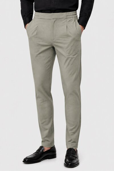 Brave Soul Men Regular Fit Solid Track Pants, Sage Green