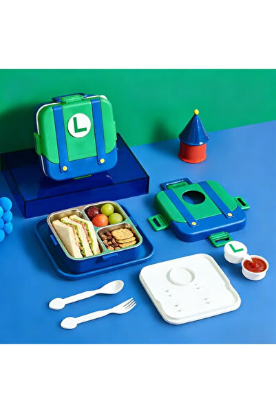GGEROU Steel Lunch Box for Kids Adults,Insulated Bento Lunch Box with Tablewa...