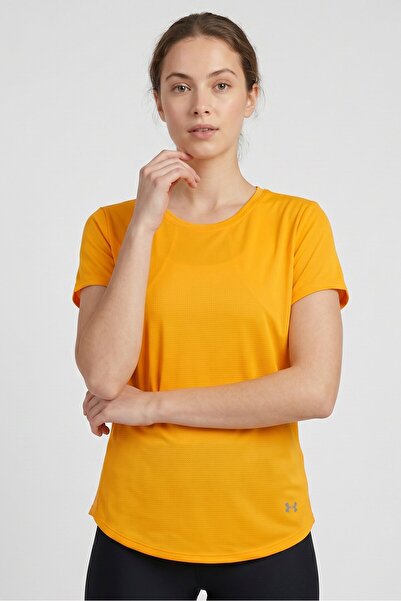 Under Armour Women Fitted Short Sleeve Training T-Shirt, Orange