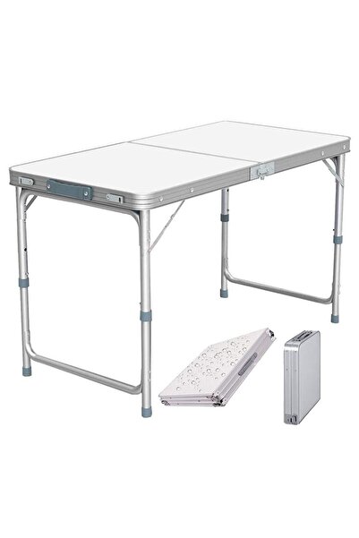 Toybox Folding Portable Outdoor Camping Table, Aluminum Alloy, Adjustable Hei...