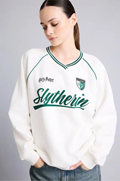 DeFacto Hanorac gros cu imprimeu Harry Potter, cu mâneci raglan, decolteu în ...