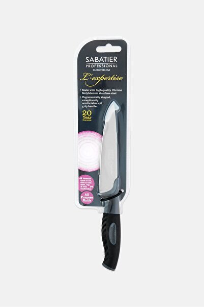 sabatıer Professional All Purpose Utility Kitchen Knife, Black