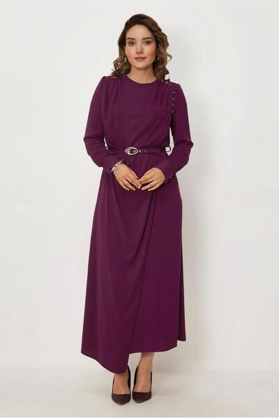 Alvina KEMERLİ ASİMETRİK KESİM ELBİSE 46885