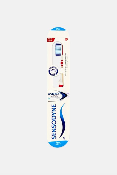 Sensodyne Rapid Action Toothbrush Soft, Multicolor