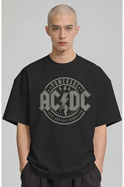 SEVBANO AC DC Ροκ Μέταλ Μουσικό Συγκρότημα Τυπωμένο Unisex Oversize Premium T...