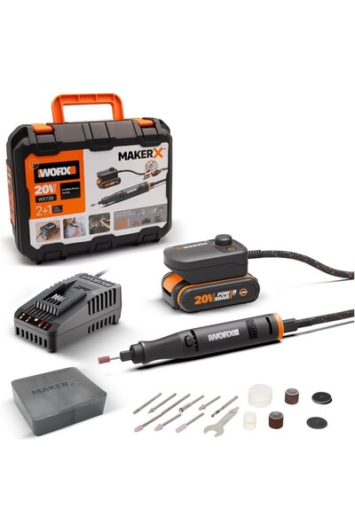 WORX WX739 Makerx 20VOLT 2.0AH. Kömürsüz Profesyonel Kalem Tipi Devir Ayarlı ...