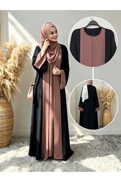 Noon Noora عباية بتصميم قطعتين متصلتين (بدون حجاب)