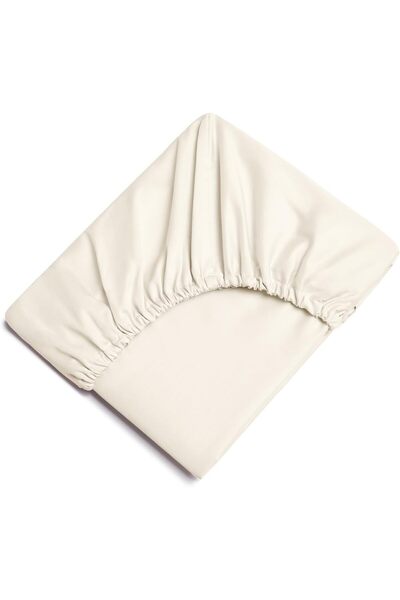 Çapa Home Poplin 100% Cotton 63 Thread Kumai Single Fitted Sheet Set with Pil...