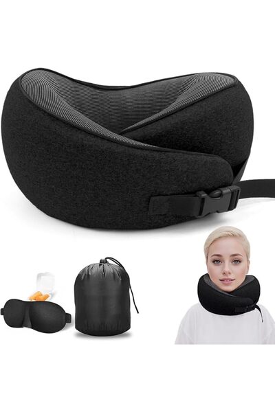 THMINS Thymenz 2-Piece Airplane Travel Pillows, Travel Neck Pillow, Comfortab...