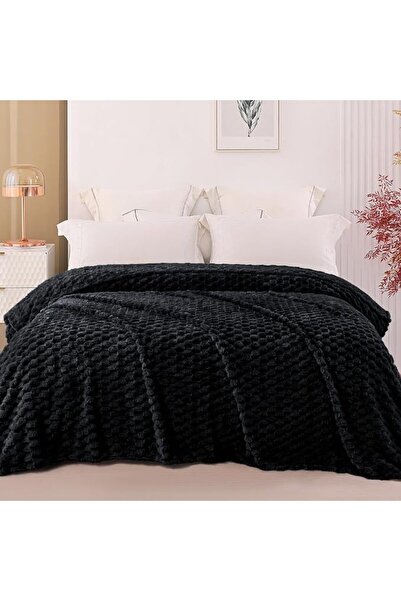 GENERAL Exclusivo Mezcla Wool Bed Blanket Twin Size 1.5X2M, Soft Velvet Jacqu...