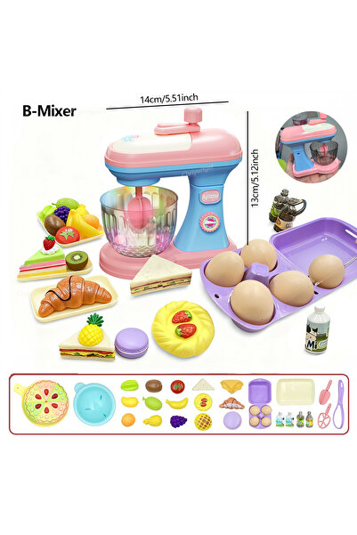Choice3 B-Mixer Pretend Play Toy Mini Kitchen Appliances Set for Toddlers Air...