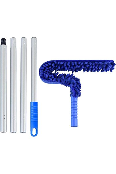 DubaiGallery Long Handle Microfiber Window Cleaner and Dusting Tool, 140cm Ex...