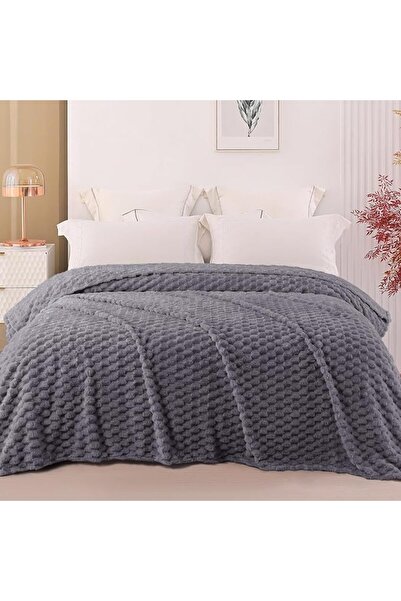 GENERAL Exclusivo Mezcla Wool Bed Blanket Twin Size 1.5X2M, Soft Velvet Jacqu...