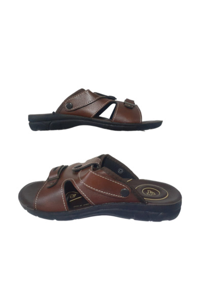 Ziley -- Men's Black Orthopedic Sole Daily Slippers