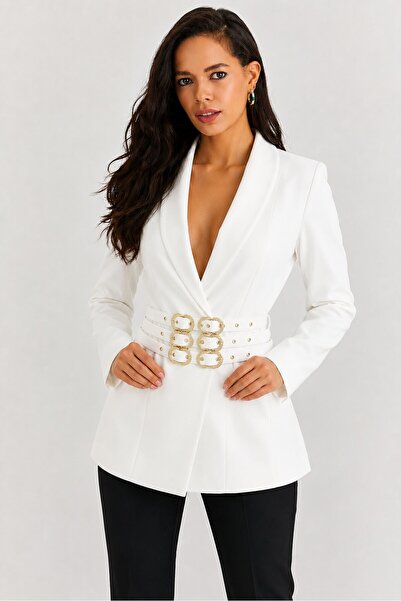 CARLA MARA Blazers - White - Not specified
