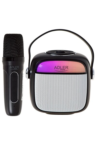 adler Boxa portabila cu microfon, Karaoke, SD, USB, AUX si Bluetooth, 4 modul...
