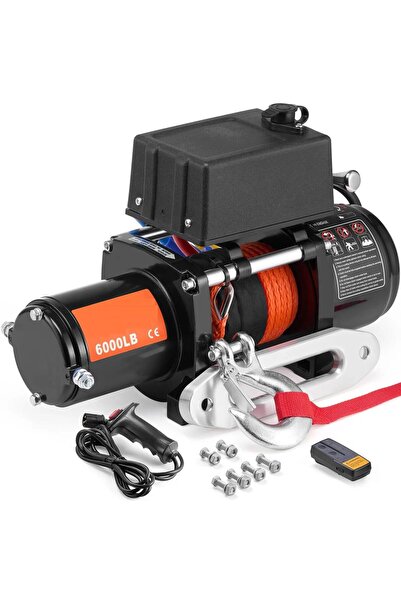 OMS Troliu electric 12V DC, capacitate 2722 kg, Lungime cablu 20 m, Telecoman...