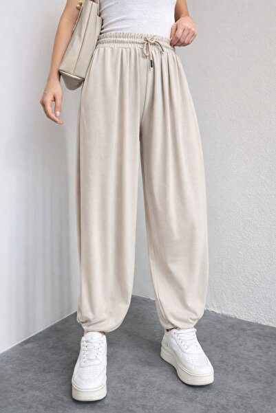 noov Women's Stirrup Model Comfortable Cut Modal Shalwar 6002 Stone - Premium...